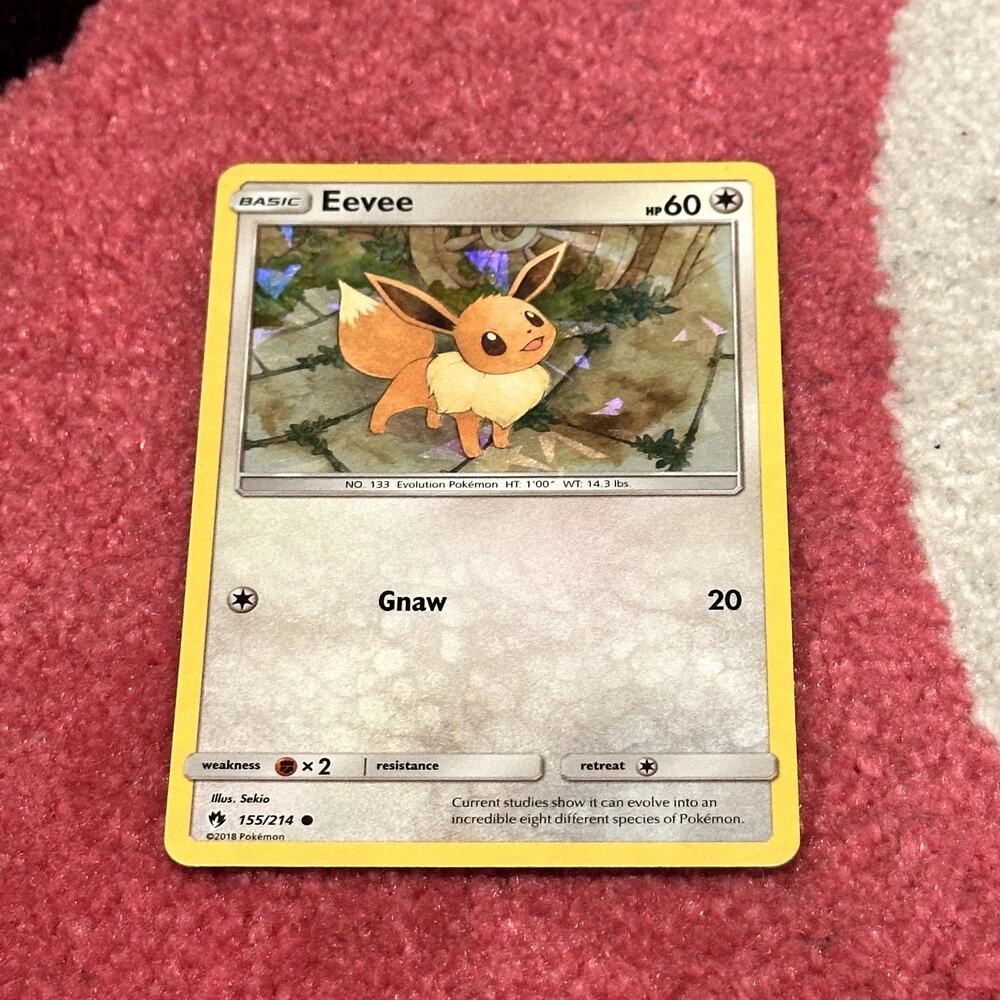 Eevee Holo #155 – Pokémon Lost Thunder – As Pictured
